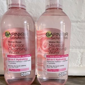 (2-PK) Garnier SkinActive Micellar Cleansing Water Rose Water 13.5 oz Hydrating.